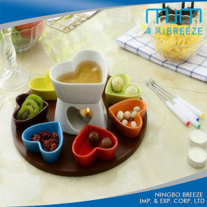 New Design Ceramic Cheese &Chocolate Hot Pot